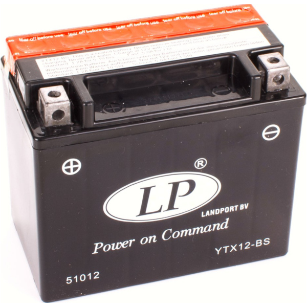 YTX12-BS DIN51012 12V/10AH für: AGM Batterie 150x87x130mm passend für VESPA LX  125 M68 2009, 