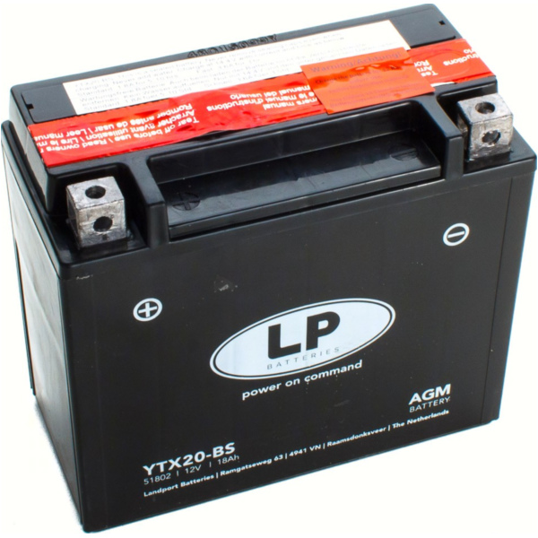 YTX20-BS DIN51892 für: AGM-BATTERIE 175x87x155mm