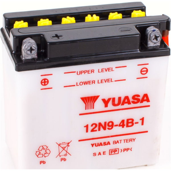 Akku, Motorradbatterie 12N9-4B-1 12V/9AH Dry-Batterie 138x77x141mm DIN50914