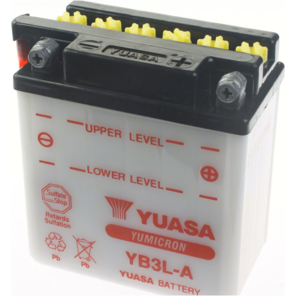 Akku, Motorradbatterie YB3L-A DIN50312 Dry-Batterie