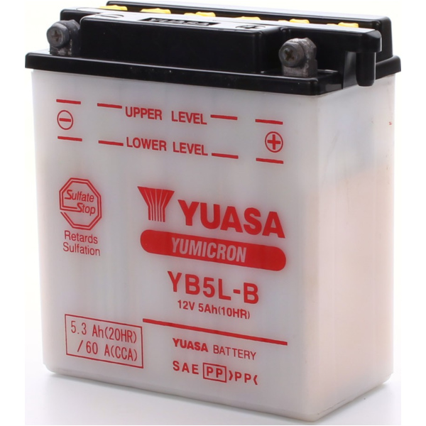 YB5L-B (12N5-3B) 12V/5AH DIN50512 dry-battery 121x61x131mm fitting for Peugeot SV  100 F121 1997, 