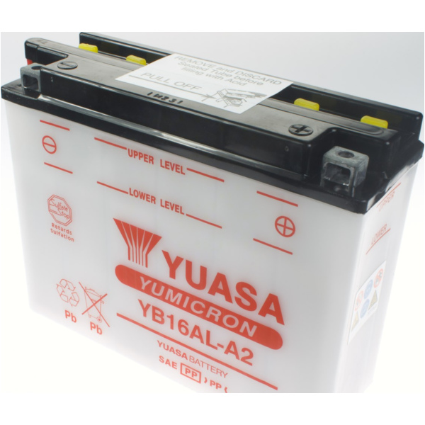 Akku, Motorradbatterie YB16AL-A2 DIN51616 Dry-Batterie 207x72x164mm