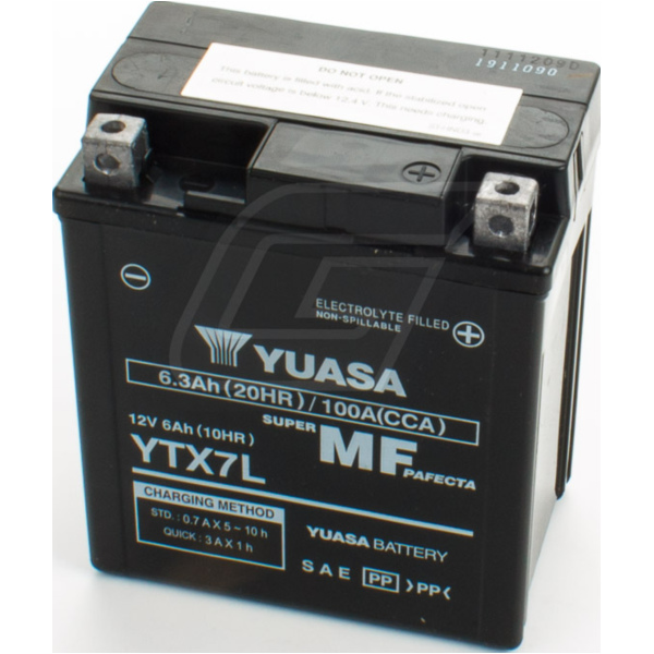 YTX7L (compare YTX7L-BS) 12V/6AH DIN50614 SLA-battery 113x70x130mm fitting for Sachs Speedfight  50  1997, 