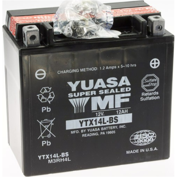 YTX14L-BS DIN51214 12V/12AH for: AGM-battery 150x87x145mm
