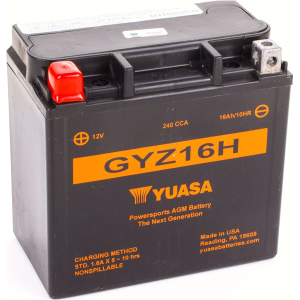 Akku, Motorradbatterie GYZ16H(WC) 12V/16AH SLA-Vliesbatterie L150xB87xH145mm