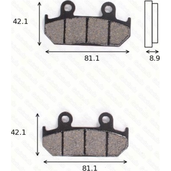 disk brake pads MCB 562 SV ABE approved