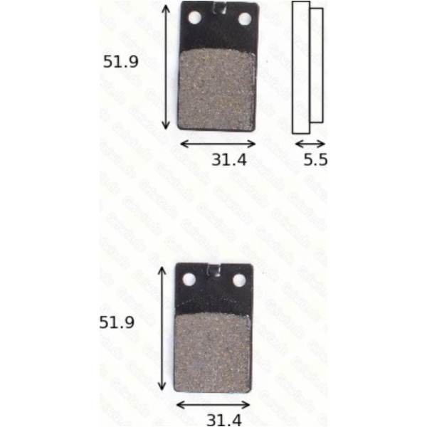 Bremsklötze Scheibenbremsbeläge MCB 564 mit ABE