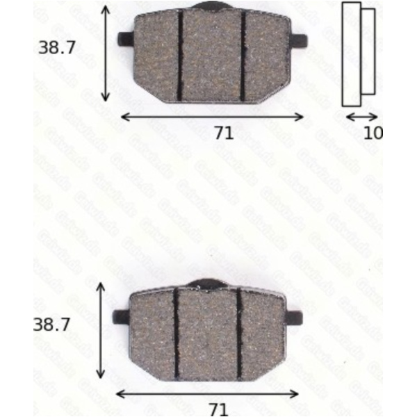 Bremsklötze Scheibenbremsbeläge MCB 568 SV mit ABE