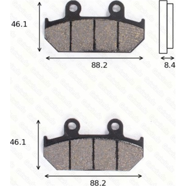 Bremsklötze Scheibenbremsbeläge MCB 571 mit ABE