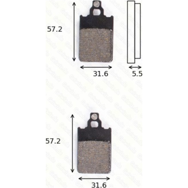 Bremsklötze Scheibenbremsbeläge MCB 578 mit ABE