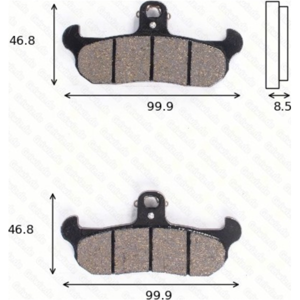 Bremsklötze Scheibenbremsbeläge MCB 579 SI mit ABE