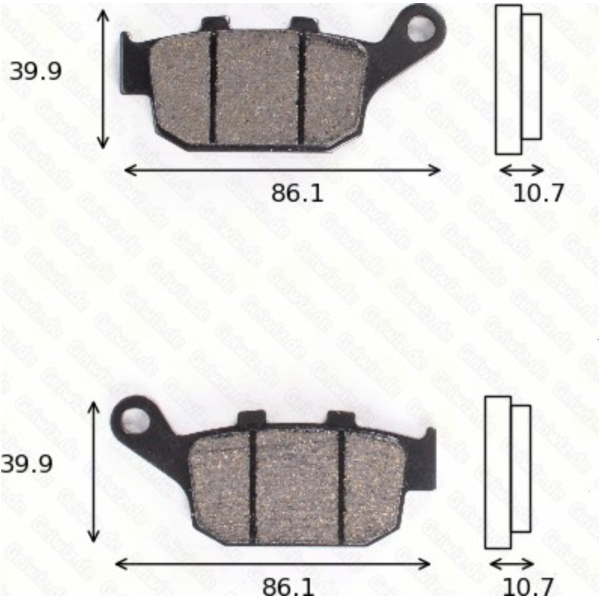 Disc brake pads MCB 585 SRM homologated