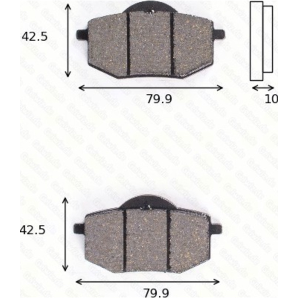 Bremsklötze Scheibenbremsbeläge MCB 587 mit ABE