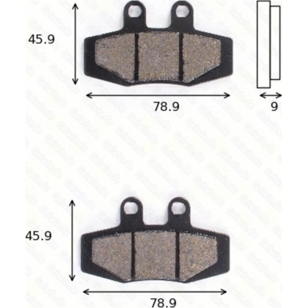 Bremsklötze Scheibenbremsbeläge MCB 592 mit ABE