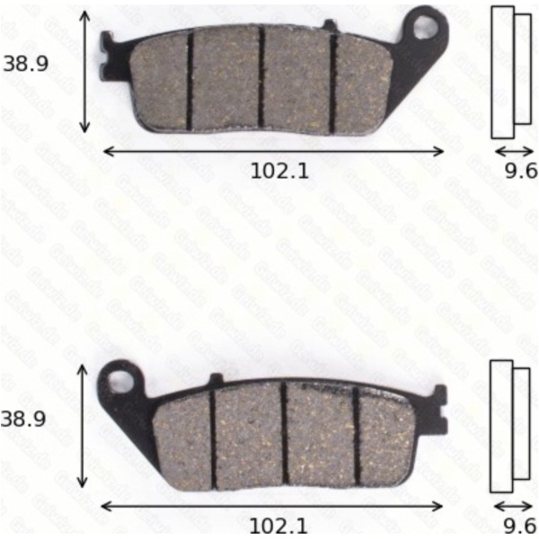 disk brake pads MCB 599 SH ABE approved