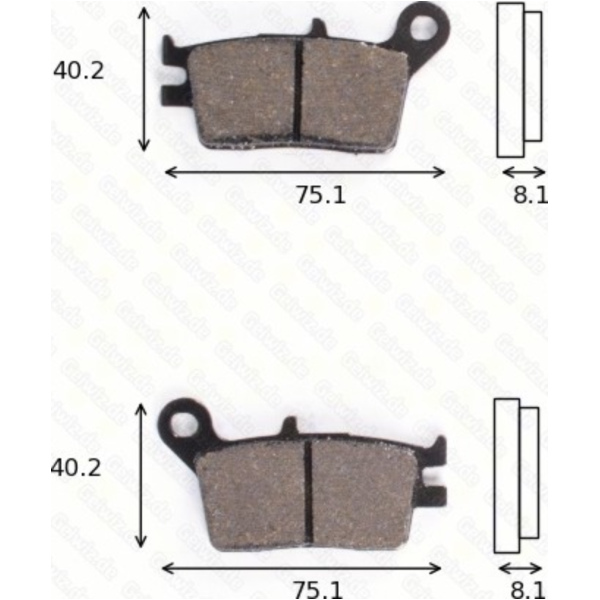 Bremsklötze Scheibenbremsbeläge MCB 601 mit ABE