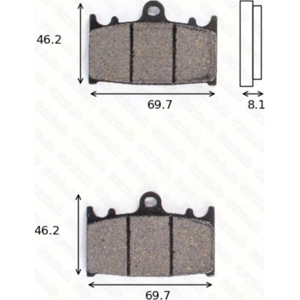 Bremsklötze Scheibenbremsbeläge MCB 602 mit ABE