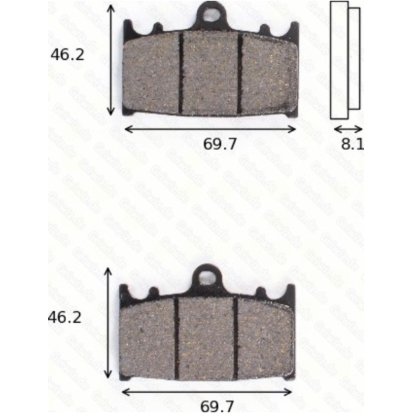 disk brake pads MCB 602 SV ABE approved