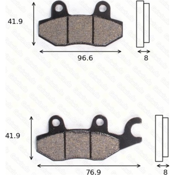 Disc brake pads MCB 615 SRM homologated