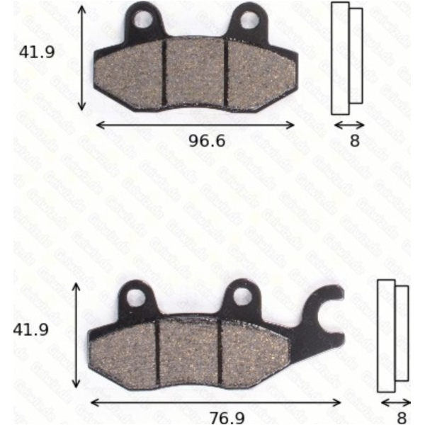 Bremsklötze Scheibenbremsbeläge MCB 615 SV mit ABE