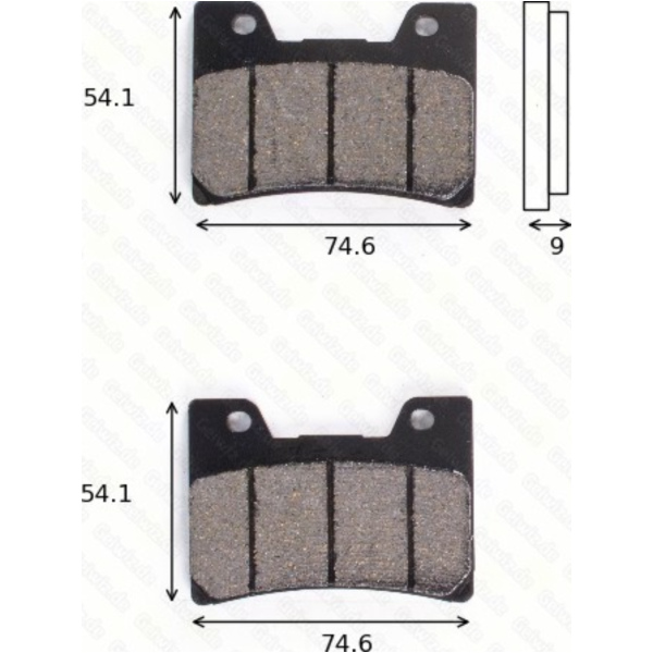 Bremsklötze Scheibenbremsbeläge MCB 622 SV mit ABE