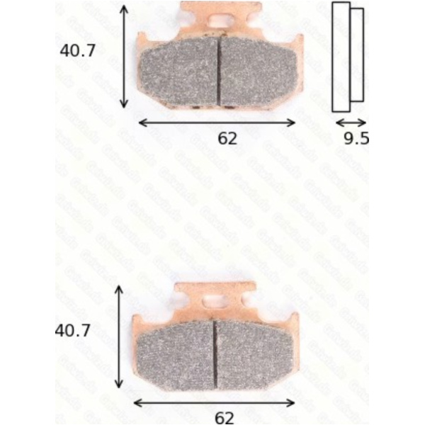 Bremsklötze Scheibenbremsbeläge MCB 625 SI mit ABE