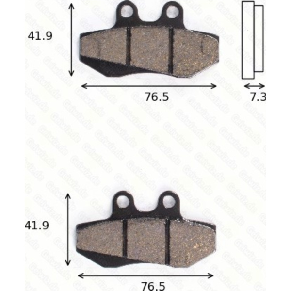 disk brake pads MCB 629 ABE approved fitting for Motorhispania RX Racing 50  2000, 2,7 PS, 2 kw