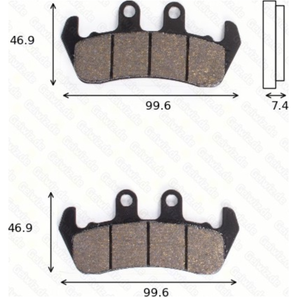 Bremsklötze Scheibenbremsbeläge MCB 630 mit ABE