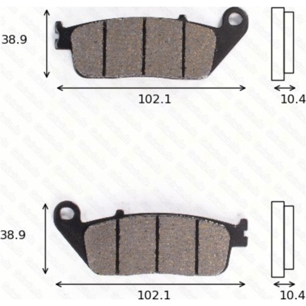 disk brake pads MCB 631 SH ABE approved