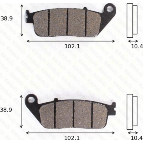 Bremsklötze Scheibenbremsbeläge MCB 631 SRM mit ABE