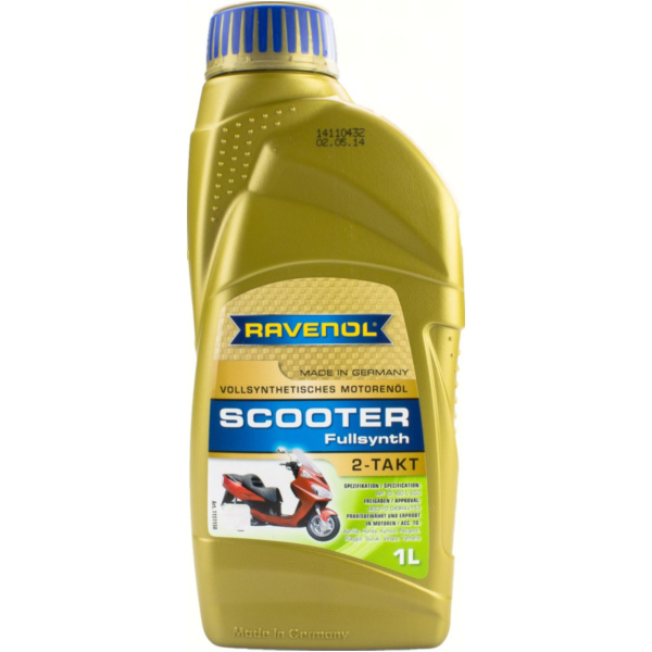 scooter 2-stroke full synthetic 1 liter fitting for Peugeot Jet Force C-Tech 50 VGA A1AAAA 2005, 4,9 PS, 3,6 kw