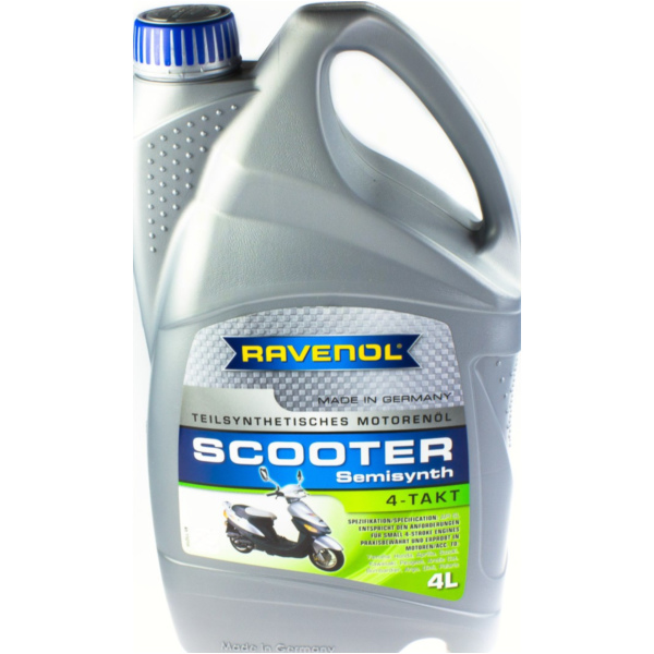 10W-40 4-stroke scooter oil part-synthetic 4L.