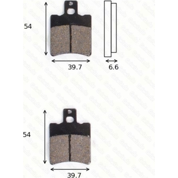 disk brake pads MCB 644 EC ABE approved fitting for Aprilia SR Ditech Racing 50 RLD10 2005, 4,5 PS, 3,3 kw