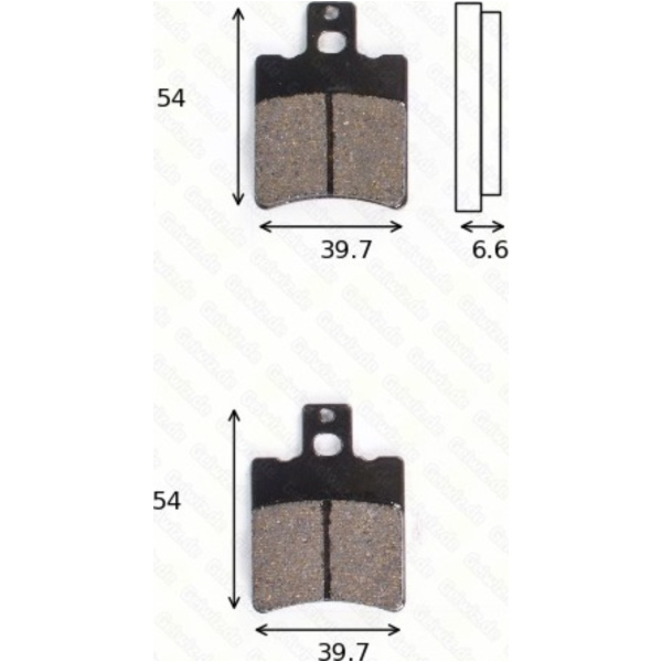 disk brake pads MCB 644 ABE approved fitting for Aprilia SR Ditech Racing 50 RLD10 2005, 4,5 PS, 3,3 kw