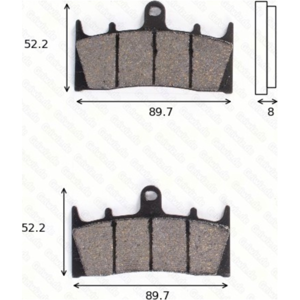 Bremsklötze Scheibenbremsbeläge MCB 659 SV mit ABE