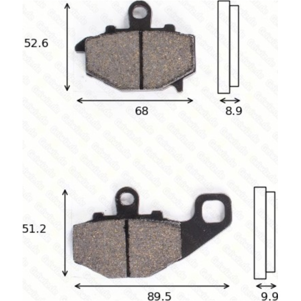Bremsklötze Scheibenbremsbeläge MCB 662 mit ABE