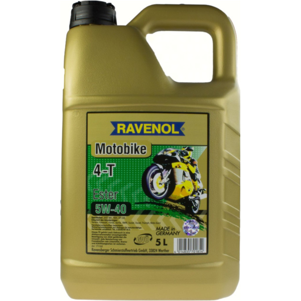 5W-40 vollsynthetisches 4-Takt-Motorradöl Ester 4L.