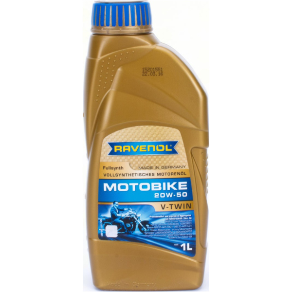 20W-50 Motobike V-Twin 4-stroke motorbike oil fully synthetic 1L.