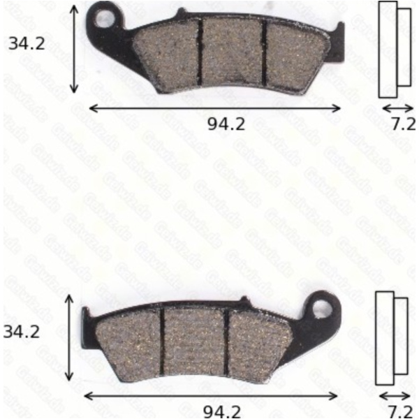 disk brake pads MCB 669 SI ABE approved