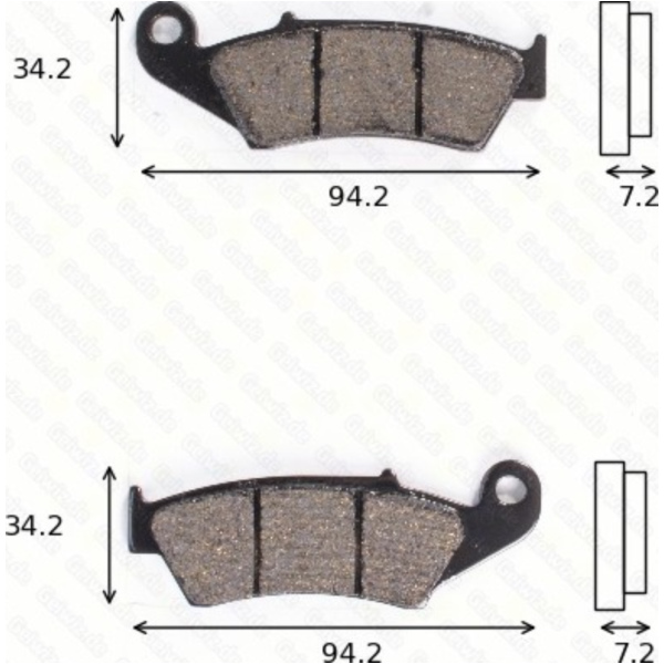 Bremsklötze Scheibenbremsbeläge MCB 669 SV mit ABE