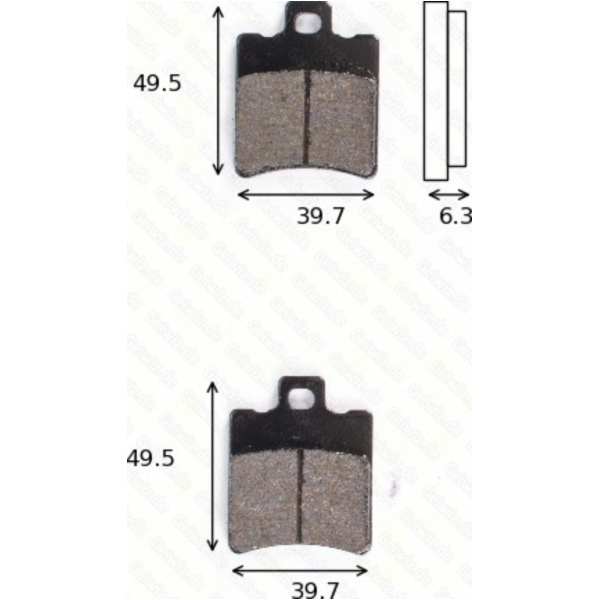 Bremsklötze Scheibenbremsbeläge MCB 674 SR ohne ABE