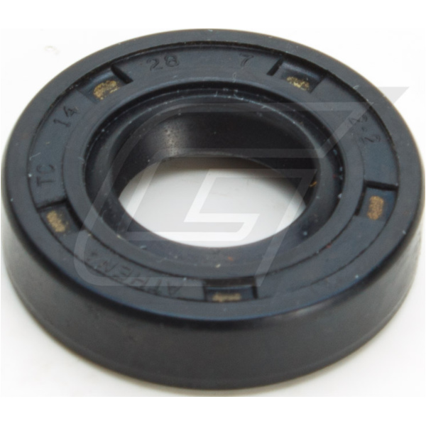Shaft seal 14x28x7, NBR, with dust lip