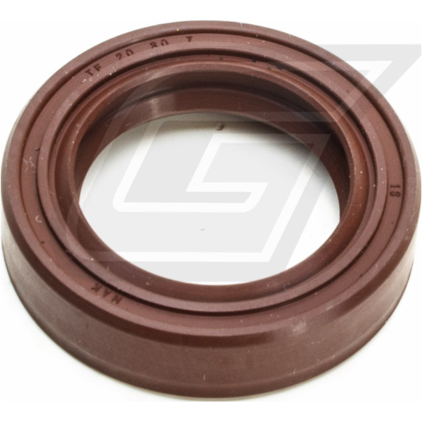 Shaft seal 20x30x7, for: FKM, with dust lip