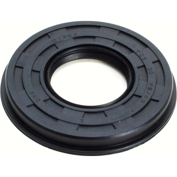 Shaft seal 30x62/66x7, NBR, with dust lip
