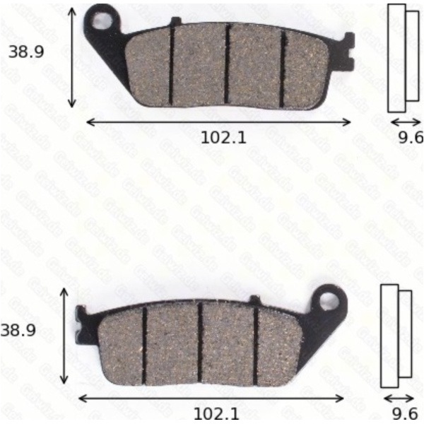 Bremsklötze Scheibenbremsbeläge MCB 677 mit ABE