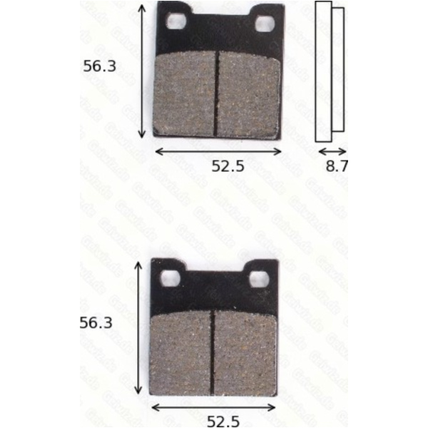 disk brake pads MCB 678 SH ABE approved