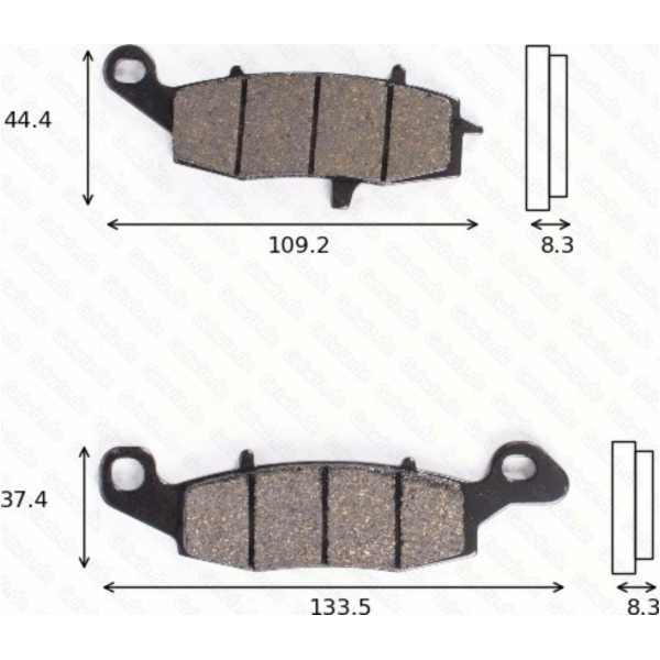 Bremsklötze Scheibenbremsbeläge MCB 682 mit ABE