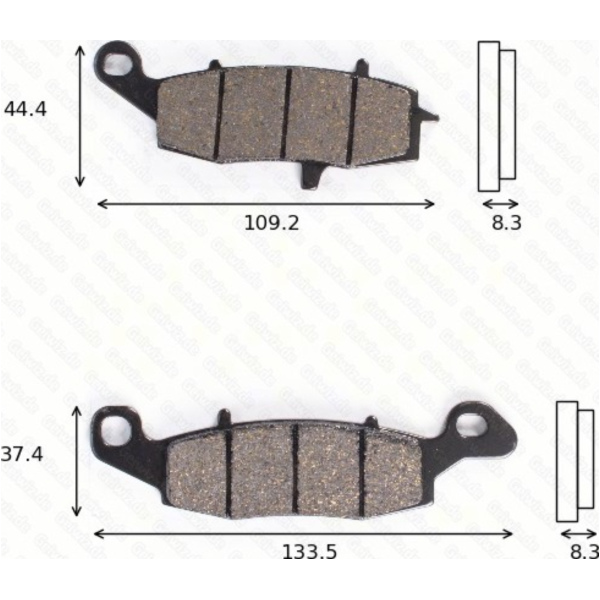 disk brake pads MCB 682 SV ABE approved