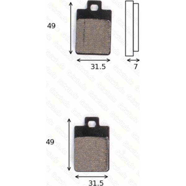 Bremsklötze Scheibenbremsbeläge MCB 688 mit ABE