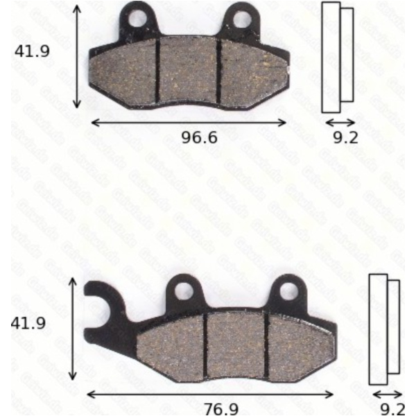 disk brake pads MCB 689 ABE approved fitting for Kymco Movie  150  1997, 